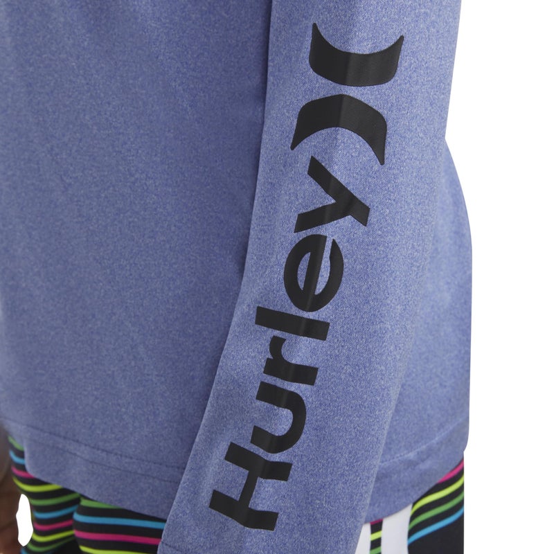 Hurley تي شيرت هارلي للأولاد بأكمام طويلة لحماية البشرة، دلفت هذر، متوسط - Image 3